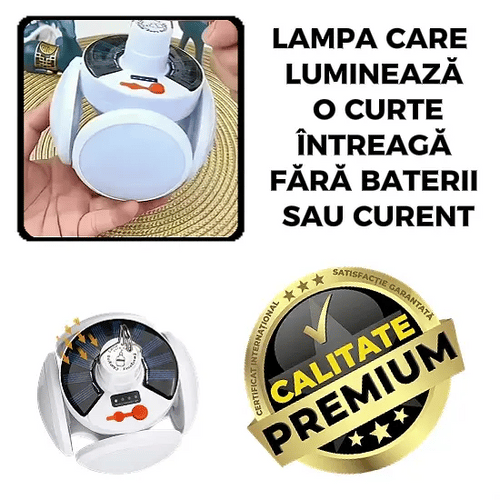 Lampă Solar LED - PowerGlow™